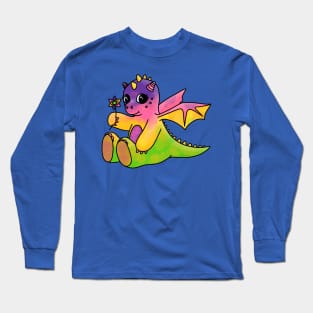 Little, Sapphic Dragon Long Sleeve T-Shirt